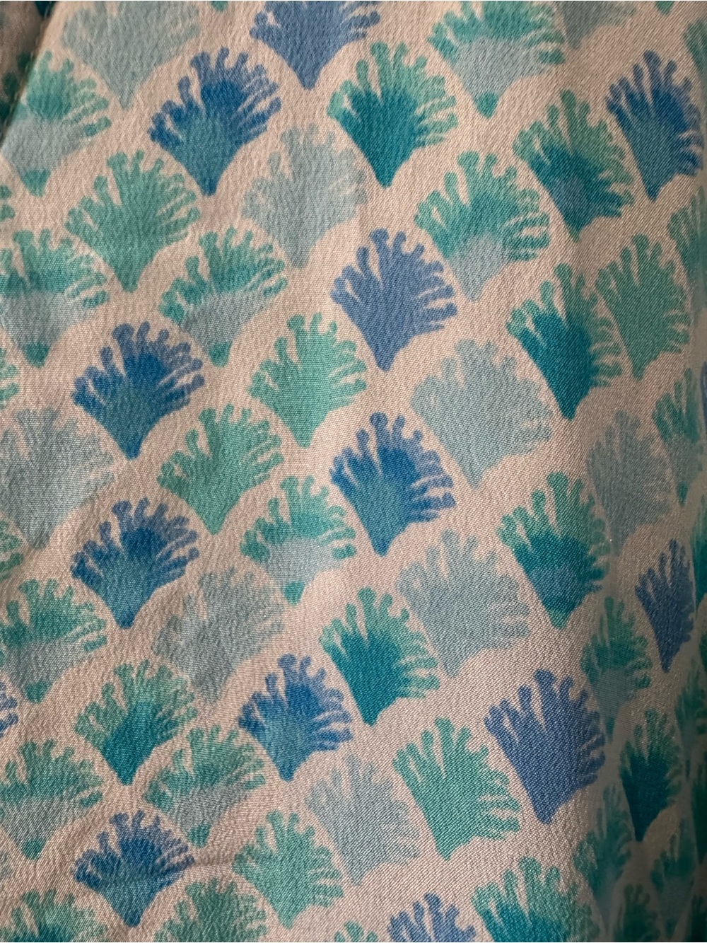 Light Blue Printed V-Neck Women’s Swim Coverup - Picture 7 of 9